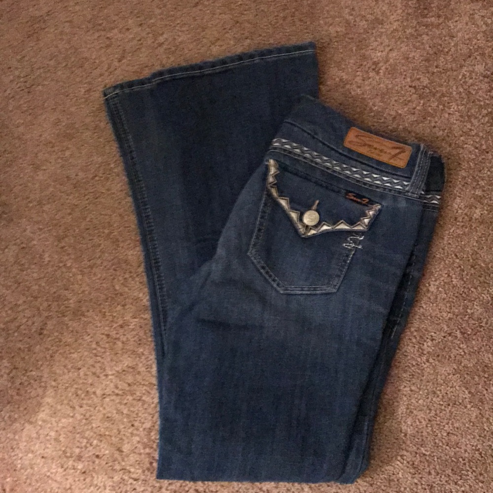 7 for all mankind size 8 jeans rocker slim